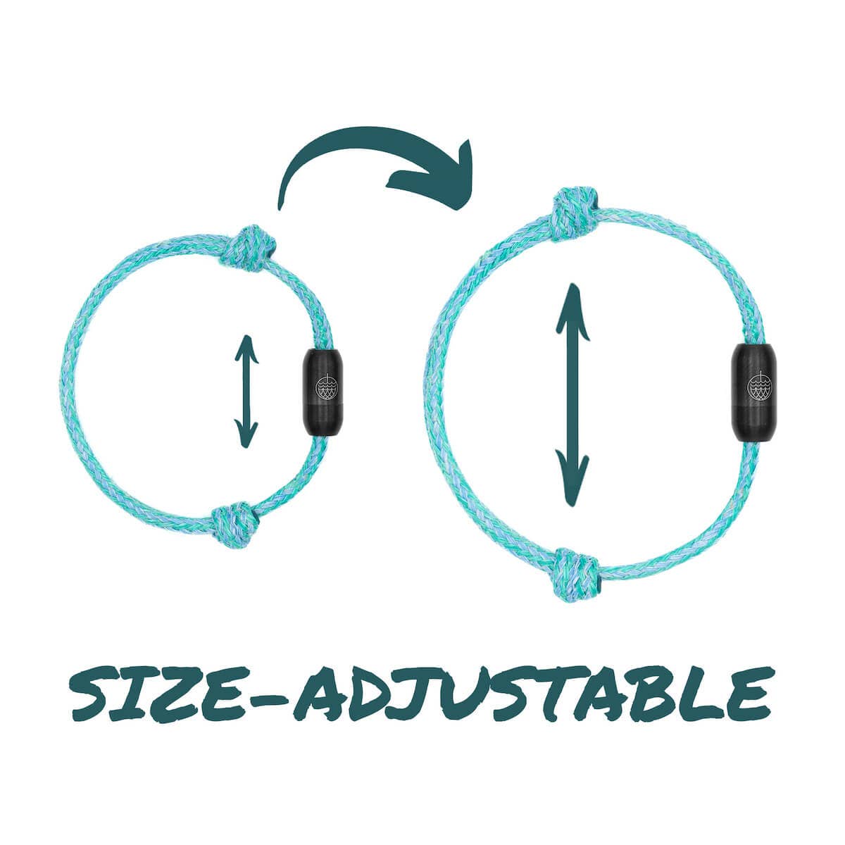 BRACENET - Venta al por mayor Pulseras tejidas/trenzadas - Brazalete del Mar del Norte de red de pesca - ajustable con cierre3