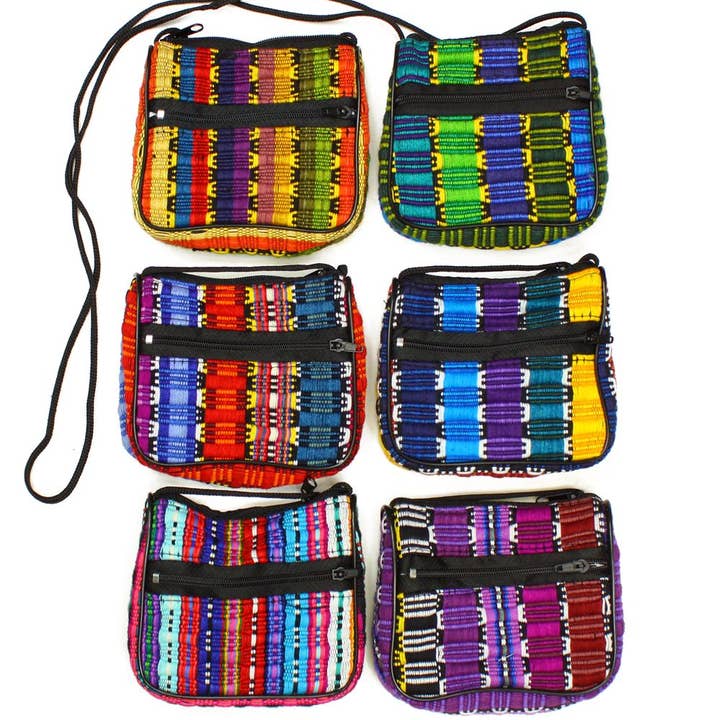 Clutch Cell Phone Small Purse 4" x 4" Eye Dazzler Fabric for wholesale by Sanyork Fair Trade