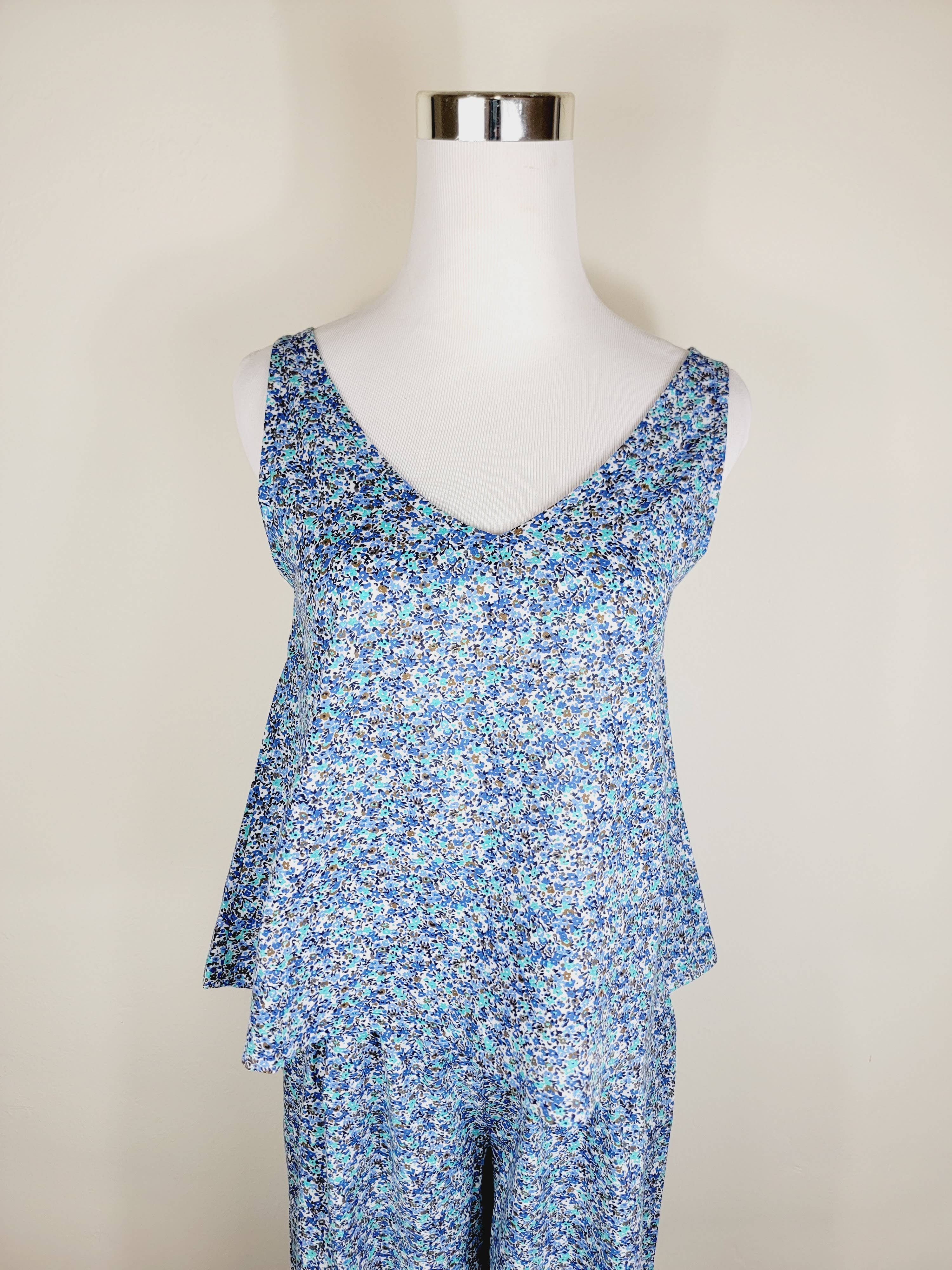 EBRU Home - Wholesale Top & Pant Set (NOT Loungewear) - Women's - Tank top with Matching Culottes elasticated belt trousers 17