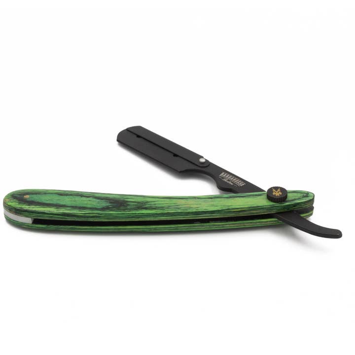 Barbarossa Brothers Online - Wholesale Razor - Men's - The Buccaneer: Cut Throat Razor - Green Wood3