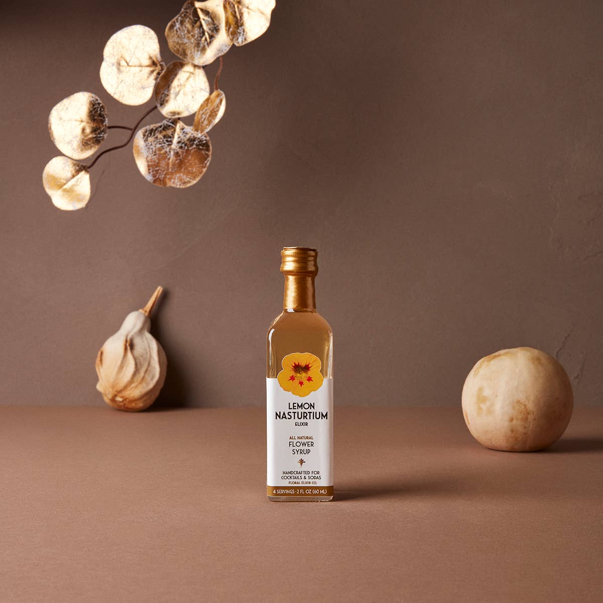 Floral Elixir Co. - Wholesale Cocktail Mix/Syrup - Lemon Nasturtium Elixir. All Natural Cocktail & Soda Syrup.
