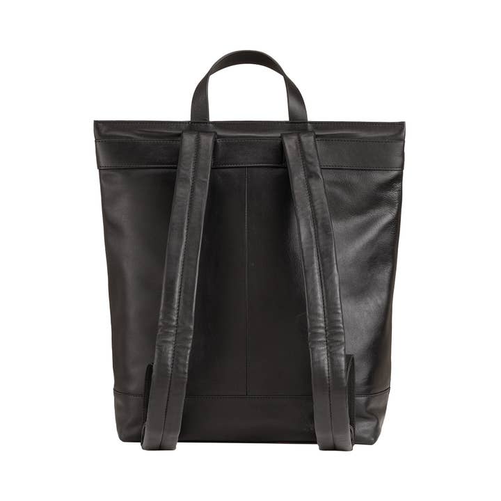 dudu - Vente Sac à dos – unisexe - Sac à dos en cuir Dudu avec fermeture éclair Noir