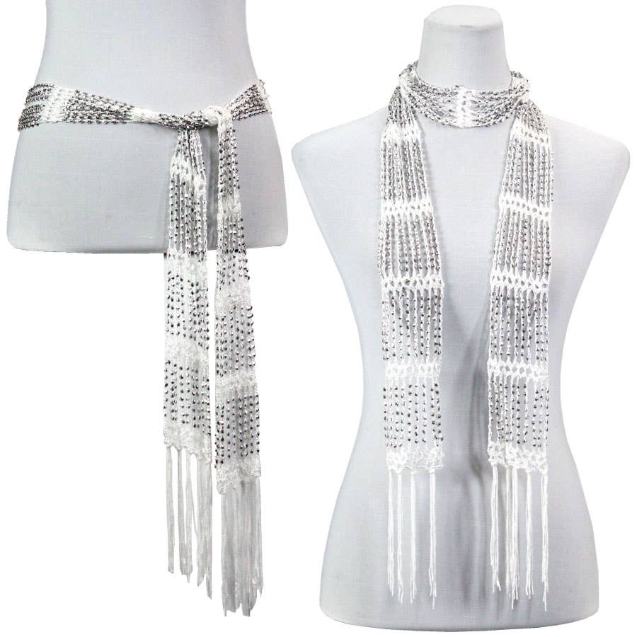 The Magic Scarf Company - Wholesale Scarf - Women's - 1755 - Shanghai Beaded Scarves/Sash89