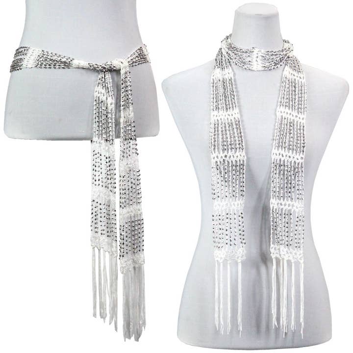 The Magic Scarf Company - Wholesale Scarf - Women's - 1755 - Shanghai Beaded Scarves/Sash89