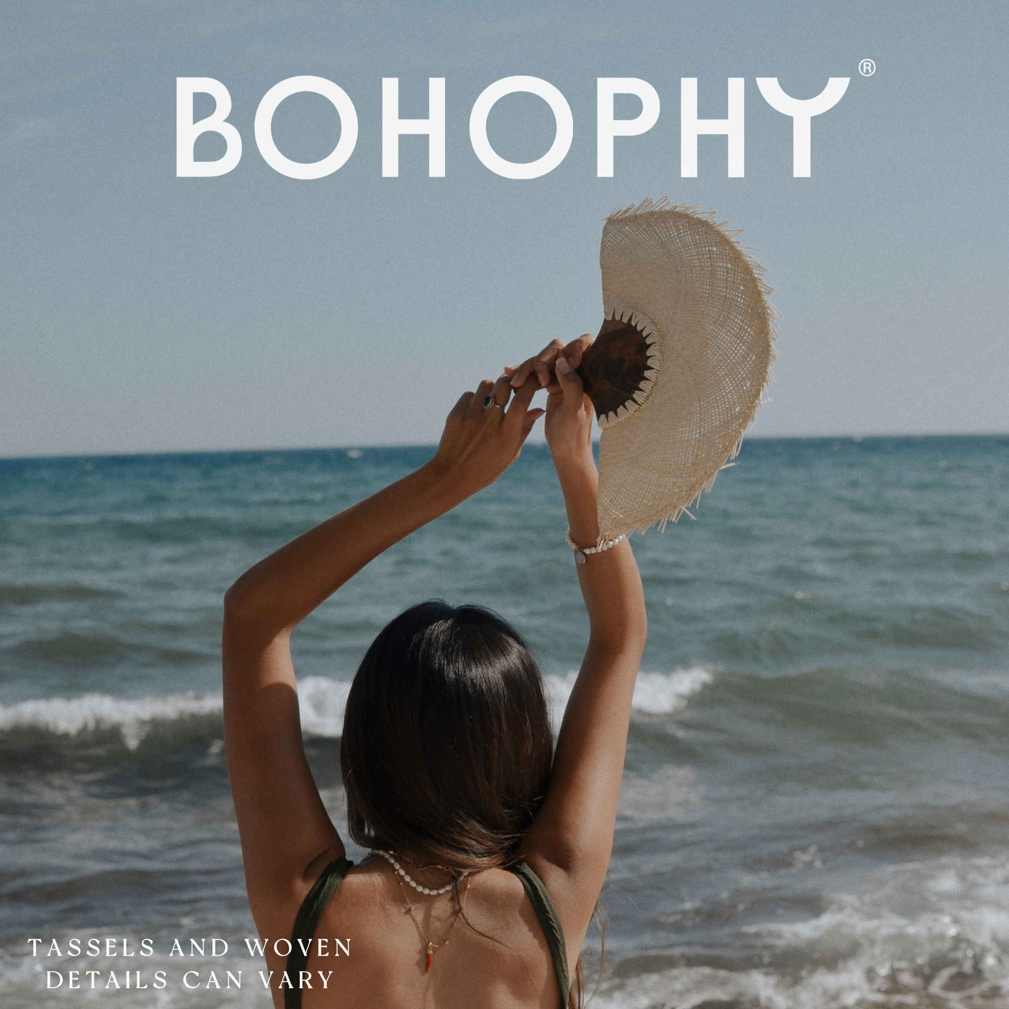 BOHOPHY - Wholesale Handheld Folding Fan - Zicatela Straw Hand Fan5