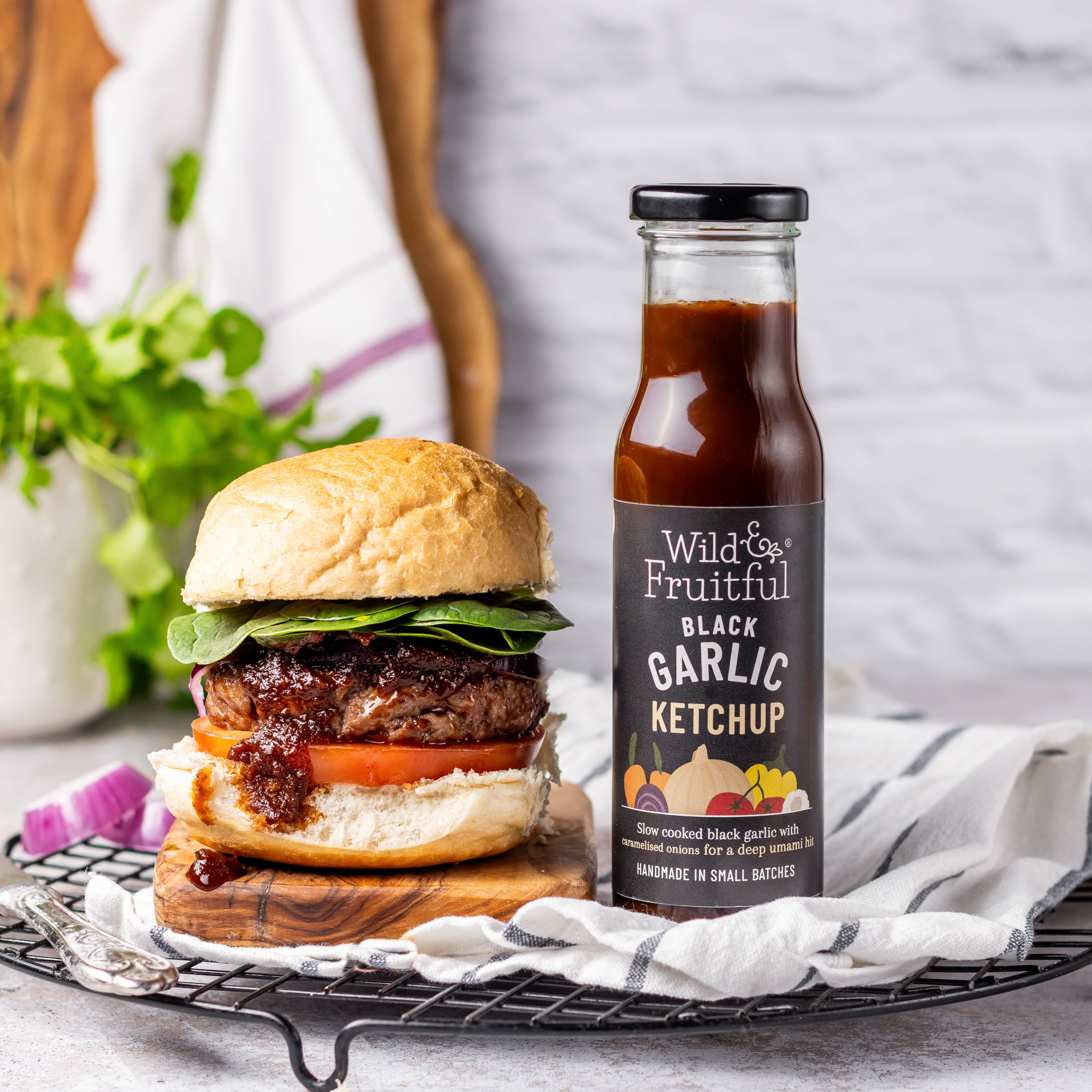 Wild and Fruitful – wholesale Ketchup – Black Garlic Ketchup1