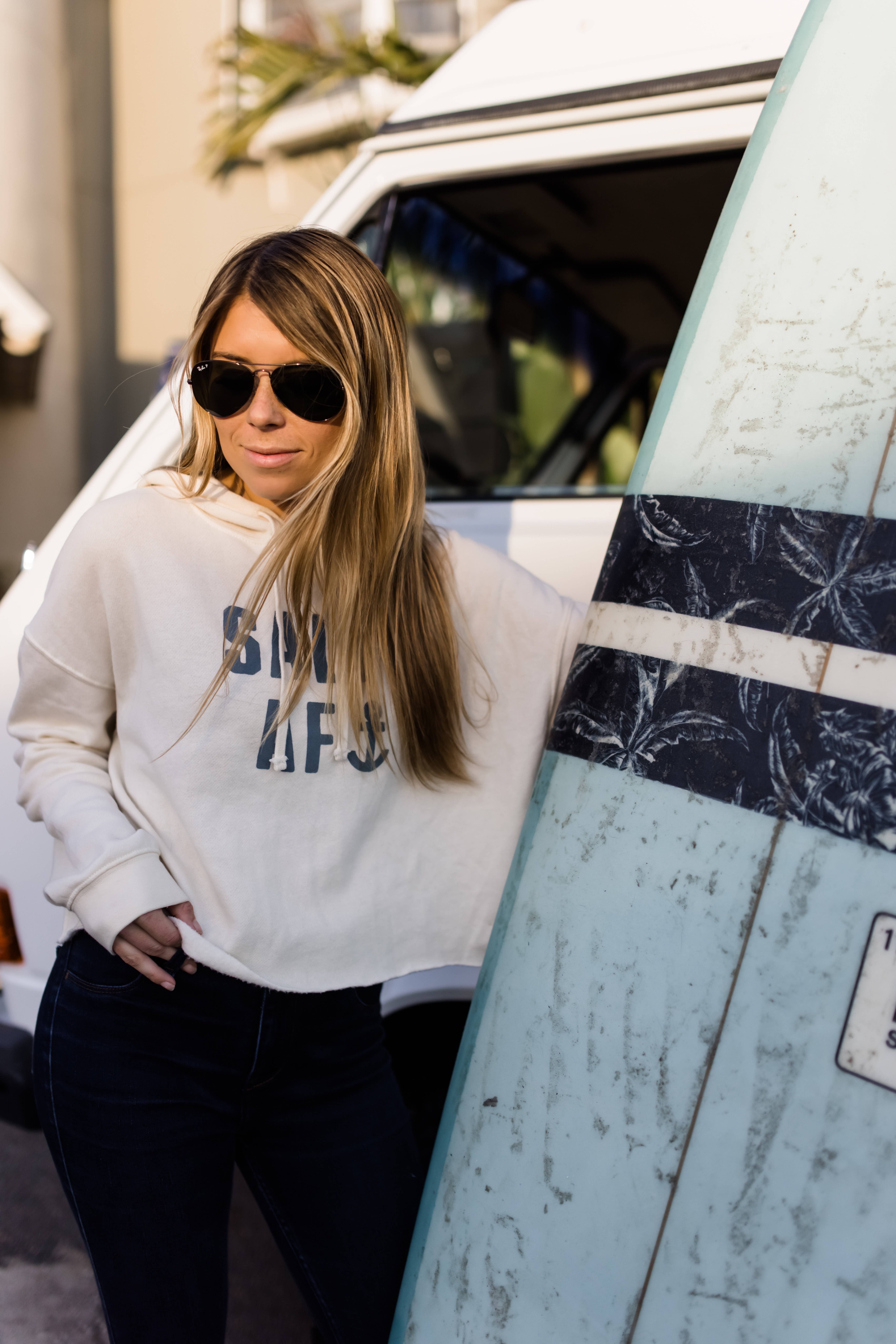 One Ocean Apparel Co.. - Wholesale Hoodie - Women's - Salty AF Crop Hoodie2