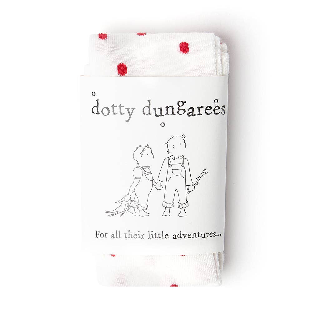 Dotty Dungarees – wholesale Tights – Kids – Dotty Tights - Red Spot1