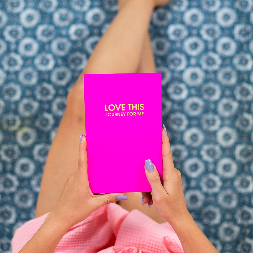 Chez Gagné – Diário por atacado – Adoro Esta Jornada Para Mim - Diário de Capa Dura - Fúcsia Brilhante8