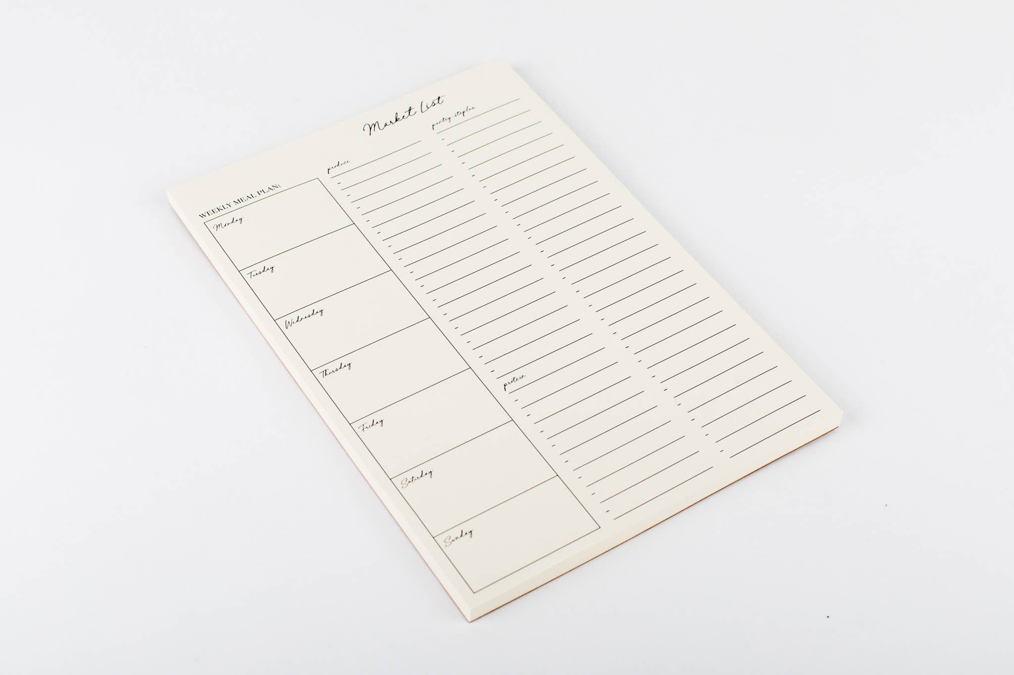 Wrinkle & Crease Paper Products - Wholesale Notepad - Market List Notepad3