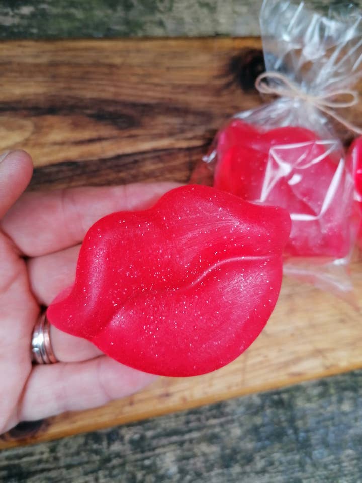 Raspberry Kiss Soap for wholesale by The Soap Shack