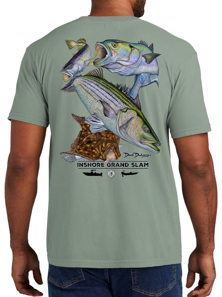 Men's Inshore Grand Slam Short Sleeve Garment Dyed Bay Pocket T-Shirt for wholesale by David Dunleavy