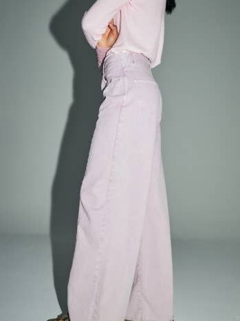 Denim Swiggy Palazzo Rosa Fabricado em Portugal por atacado de IMPREVU