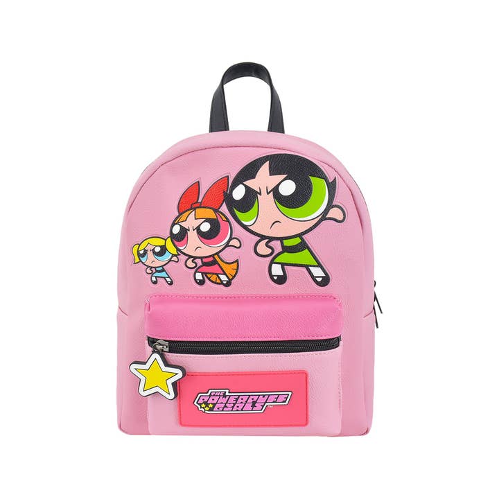 Concept One - Wholesale Backpack - Women's - Power Puff Girls Pow Crescent Art Mini Backpack, Multi