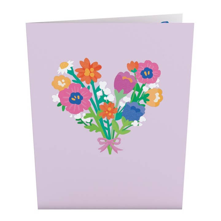 Lovepop Cards - Wholesale Love Card - Love You Flower Heart Pop-Up Cards 4.5x5.9''4
