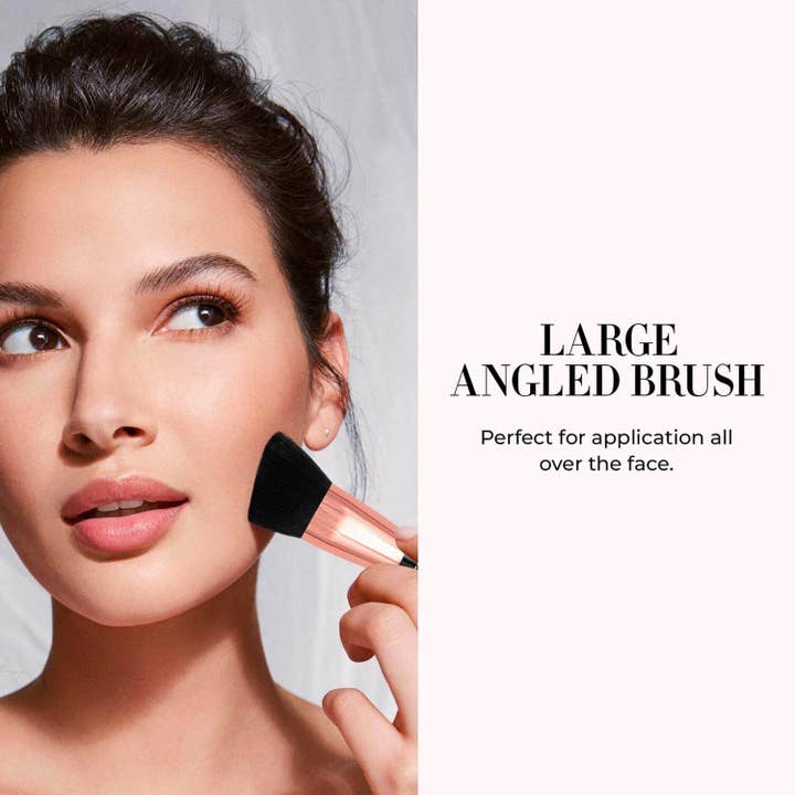 LUMINESS - Wholesale Cheek/Face Makeup Brush - Dual Sided Angled Buffing Brush L400