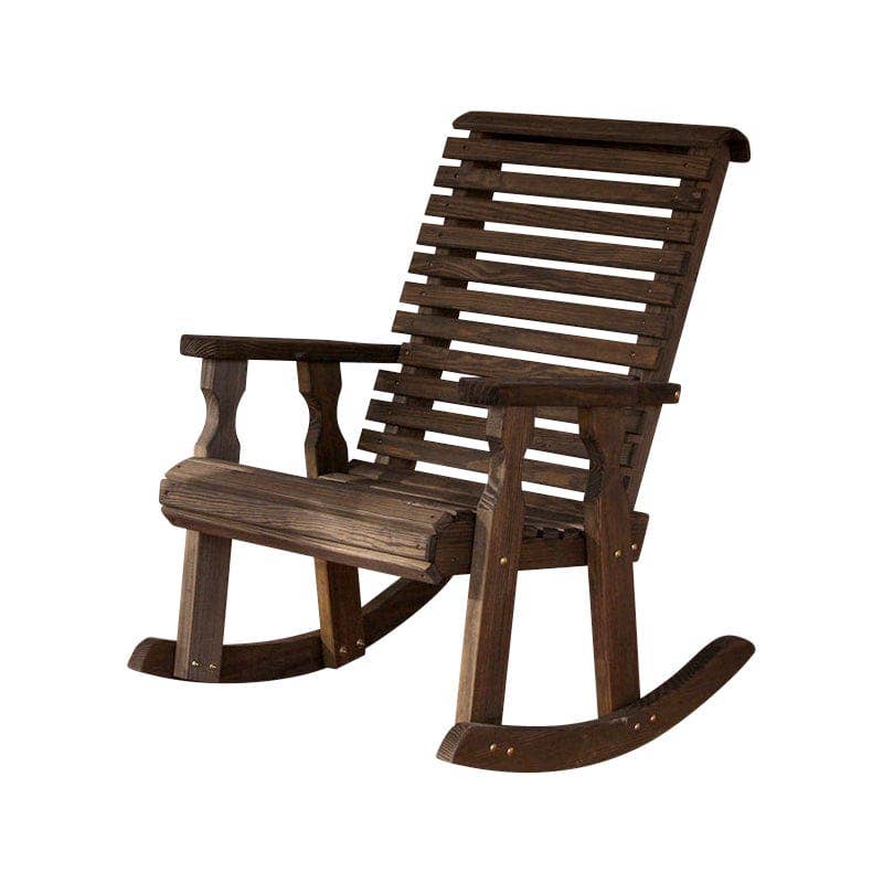 The Porch Swing Company - Wholesale Rocking Chair - Amish Casual Heavy Duty Roll Back Wooden Outdoor Rocking Chair5