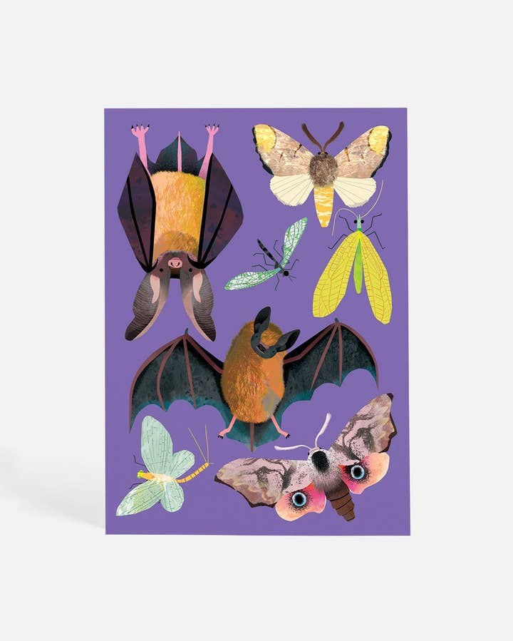 Sunny Beast - Wholesale Postcard - Bats at Dusk | Postcard
