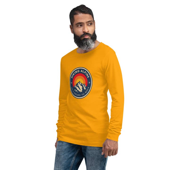 Hiking Alpine Mountains Unisex Long Sleeve Tee for wholesale by Hiking Alpine