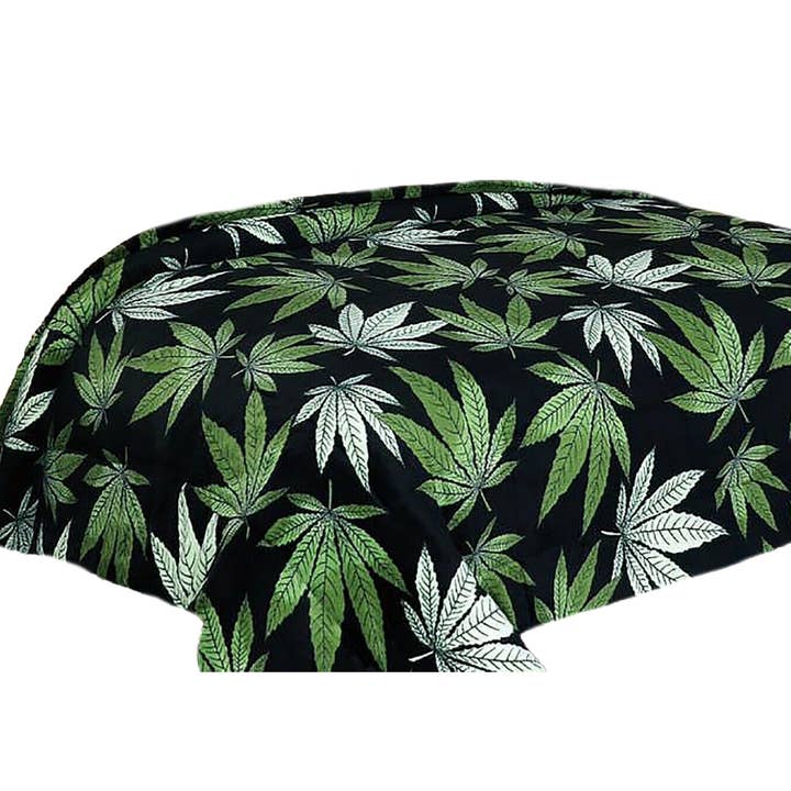 home mart goods - Wholesale Bedding Blanket - Marijuana Leaf Soft Plush Flannel Blanket King Size