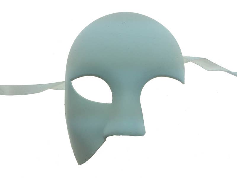 KBW Global Corp. - Wholesale Costume - Unisex - White Phantom Half Face Mask0