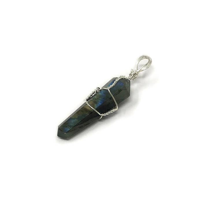 Wire Wrapped Pendant Labradorite for wholesale by Vrinda