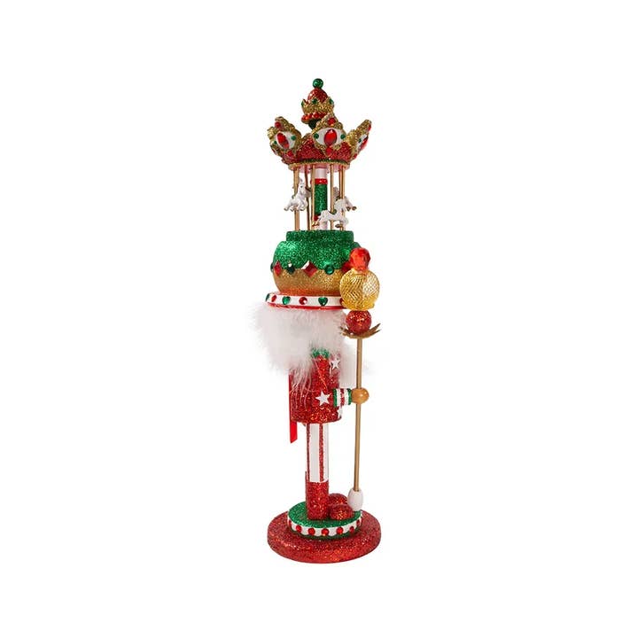 Kurt S. Adler, Inc. - Wholesale Holiday Nutcracker - 18"CAROUSEL HAT MUSICAL NUTCRACKER