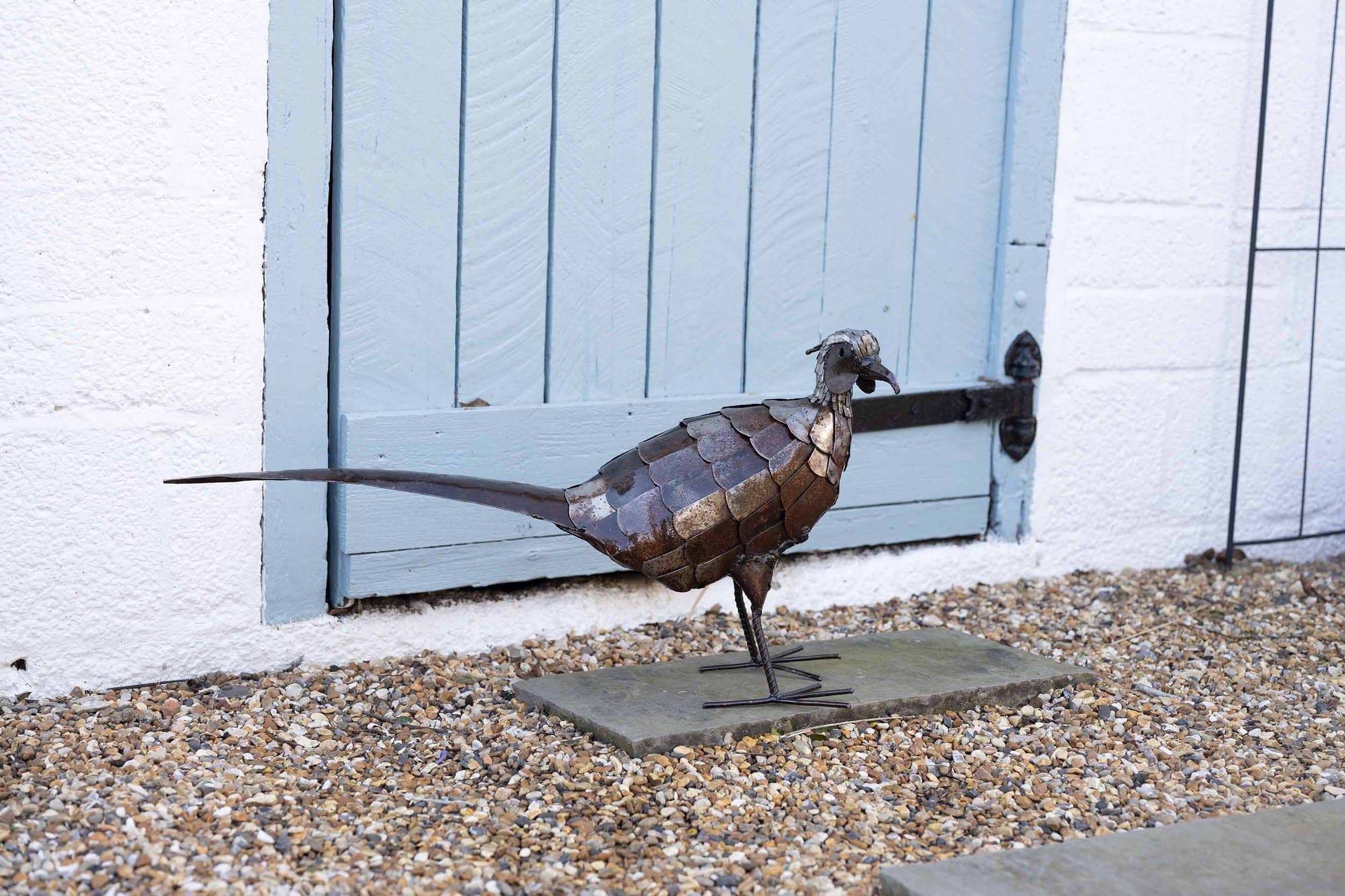 chi-africa – wholesale Outdoor ornament/decor – Recycled Metal Garden Artwork - Pheasant1