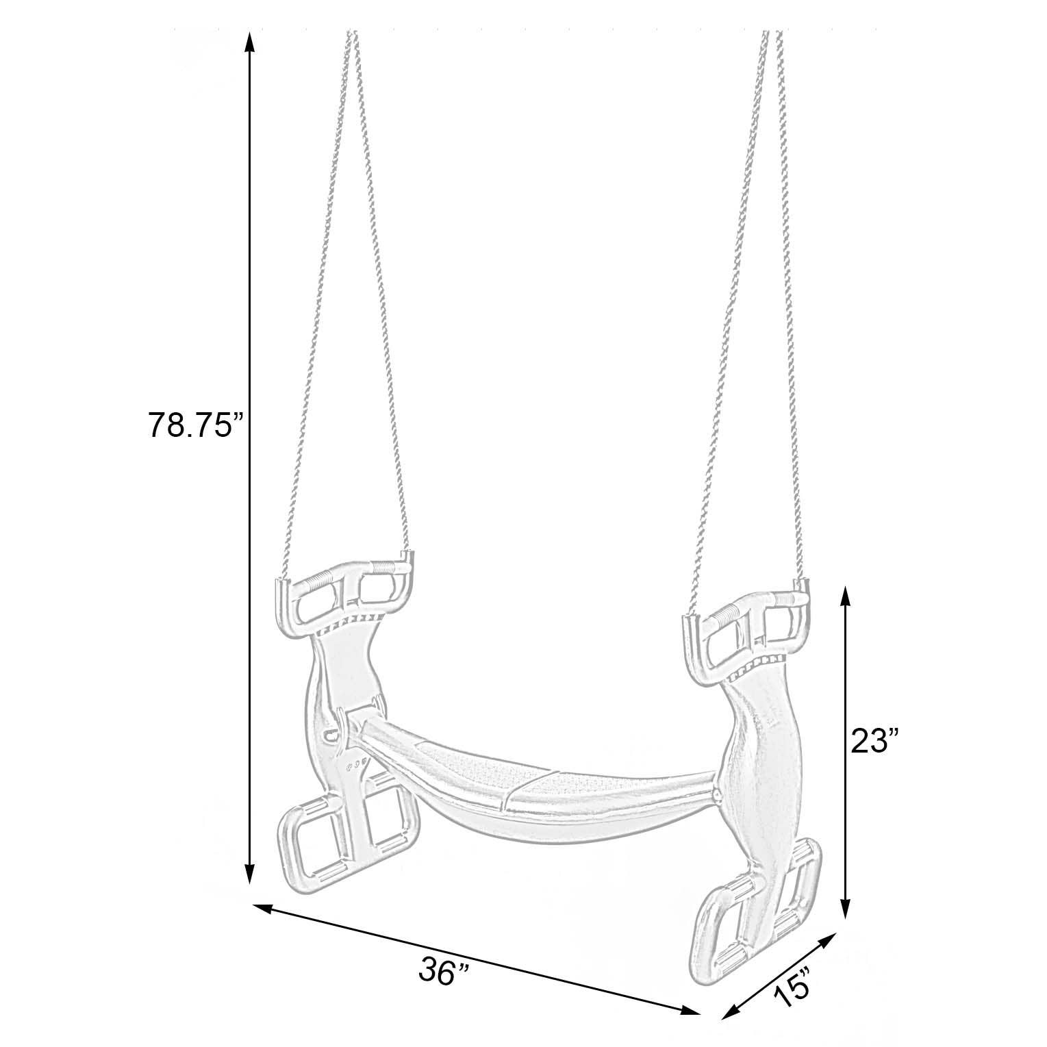 Quickway Imports - Wholesale Swing - Kids & Baby - Plastic Double Glider Playground 2 Person Swing - Green5