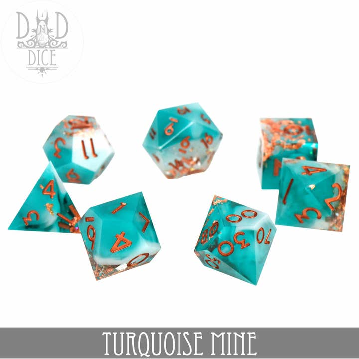 DNDDICE.COM - Wholesale Dice - Turquoise Mine (Handmade)2