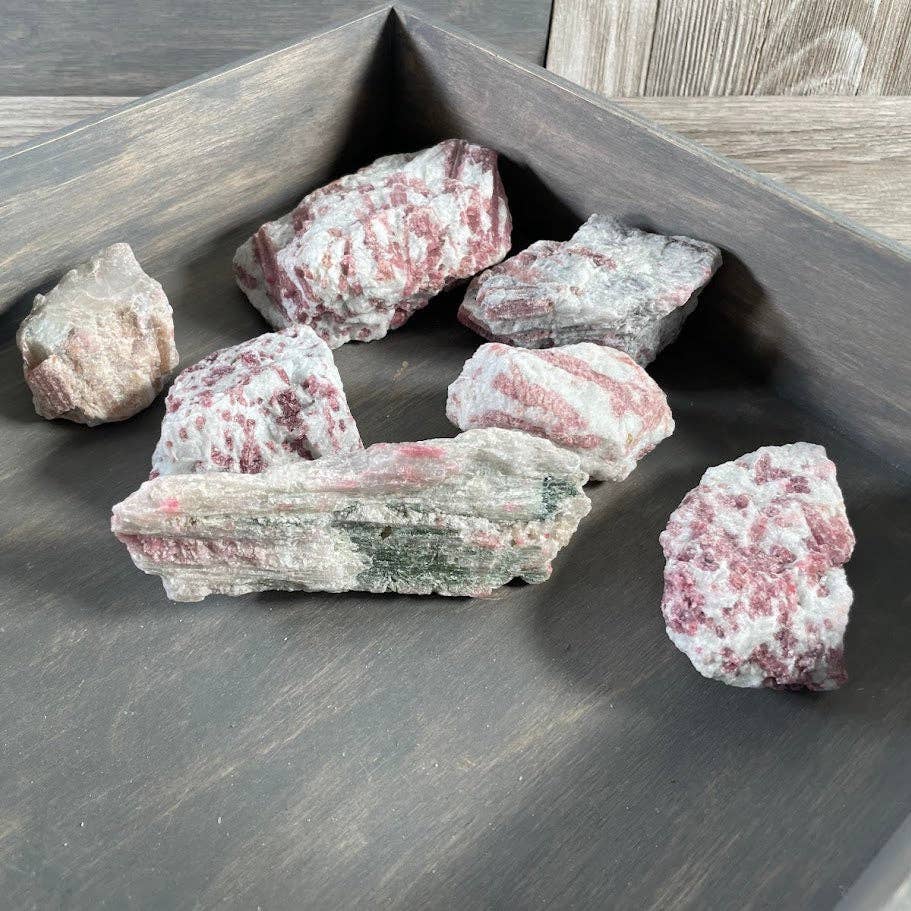 Keystone Crystals - Wholesale Spiritual Stone/Crystal - Pink Tourmaline in Quartz Wholesale - 3LB Bulk Lot0