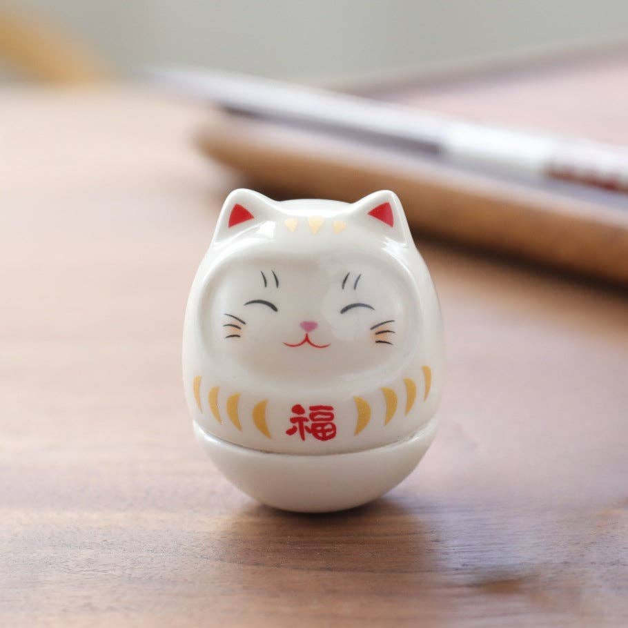 Gohobi （We cover U.S. import duties） - Wholesale Decorative Figurine - Gohobi Handmade Ceramic Lucky Cat Ornament Tumbler1