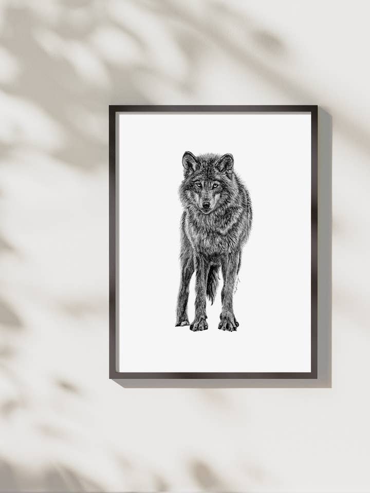 Wolf Print for wholesale by Pen On Paper Co