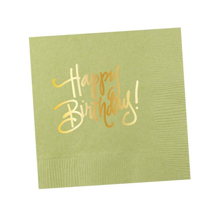 Natalie Chang - Wholesale Disposable Napkin - Happy Birthday! (16 colors) | Napkins2