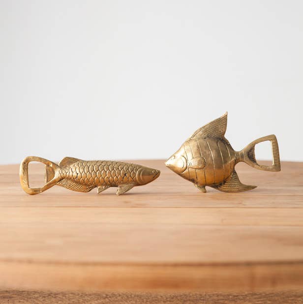Mahe Homeware - Wholesale Bottle/Wine Opener - Brass Opener Rasbora Fish3