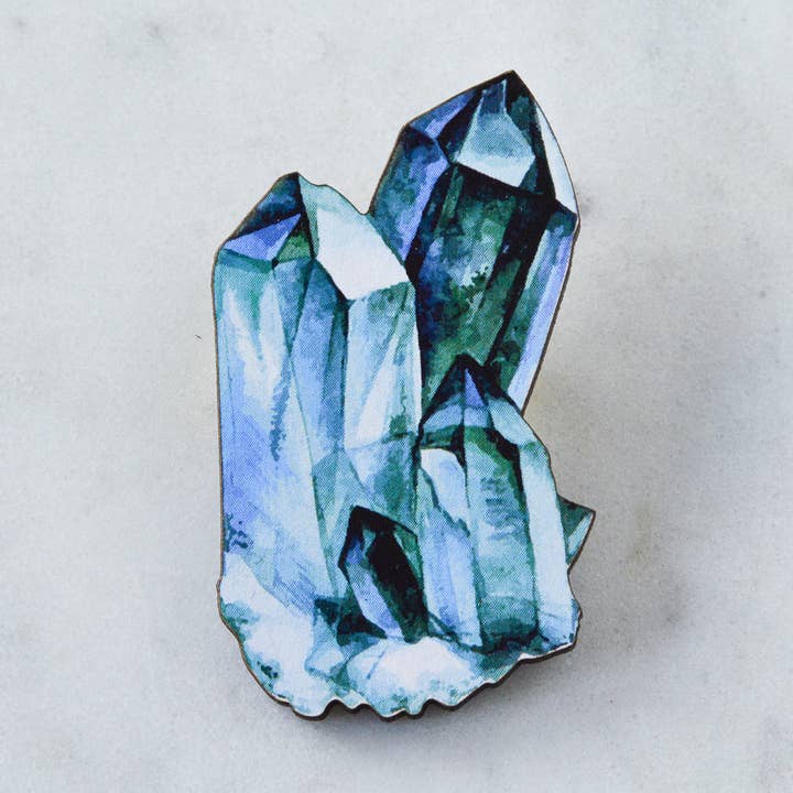 Watercolour Crystal Brooch for wholesale by Esoteric London