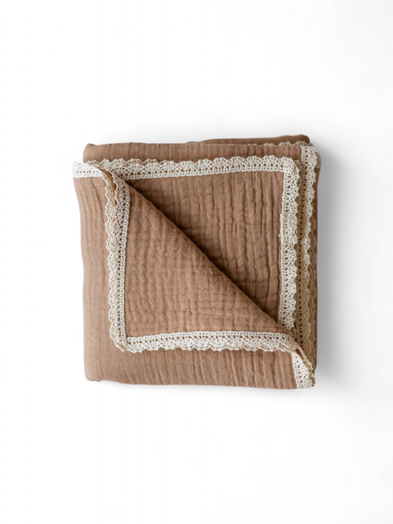 PETITE EvelinaApparel - Wholesale Swaddle - Baby - Baby Swaddle / Triple Layer Muslin - Cacao0