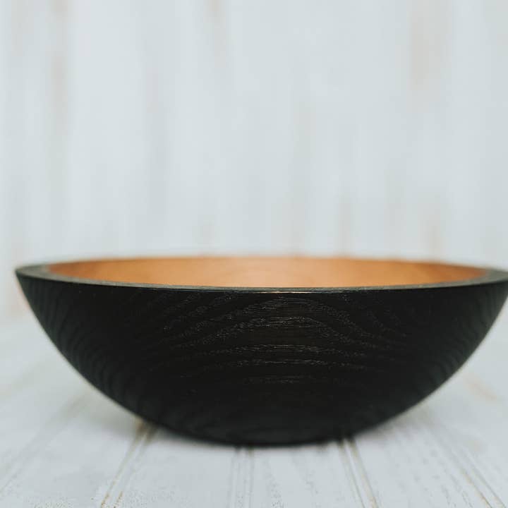 Holland Bowl Mill - Vendita all'ingrosso Ciotole/Piatti decorativi - Rovere rosso ebanizzato - Bowl/Bee's Oil Finitura a olio da 10"0