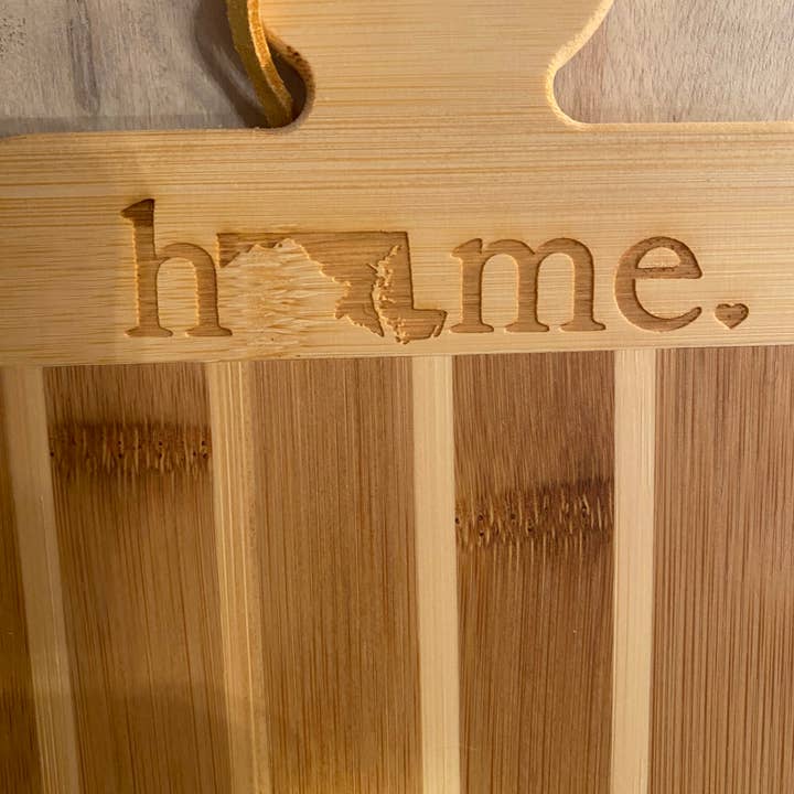 B4homemade, LLC - Wholesale Cutting Board - Custom Home w/ State Cutting Board with handle6