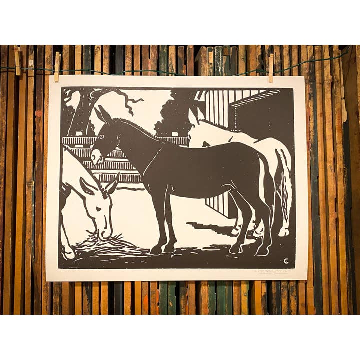 Hatch Show Print - Wholesale Art Print - Barnyard Mule Print1