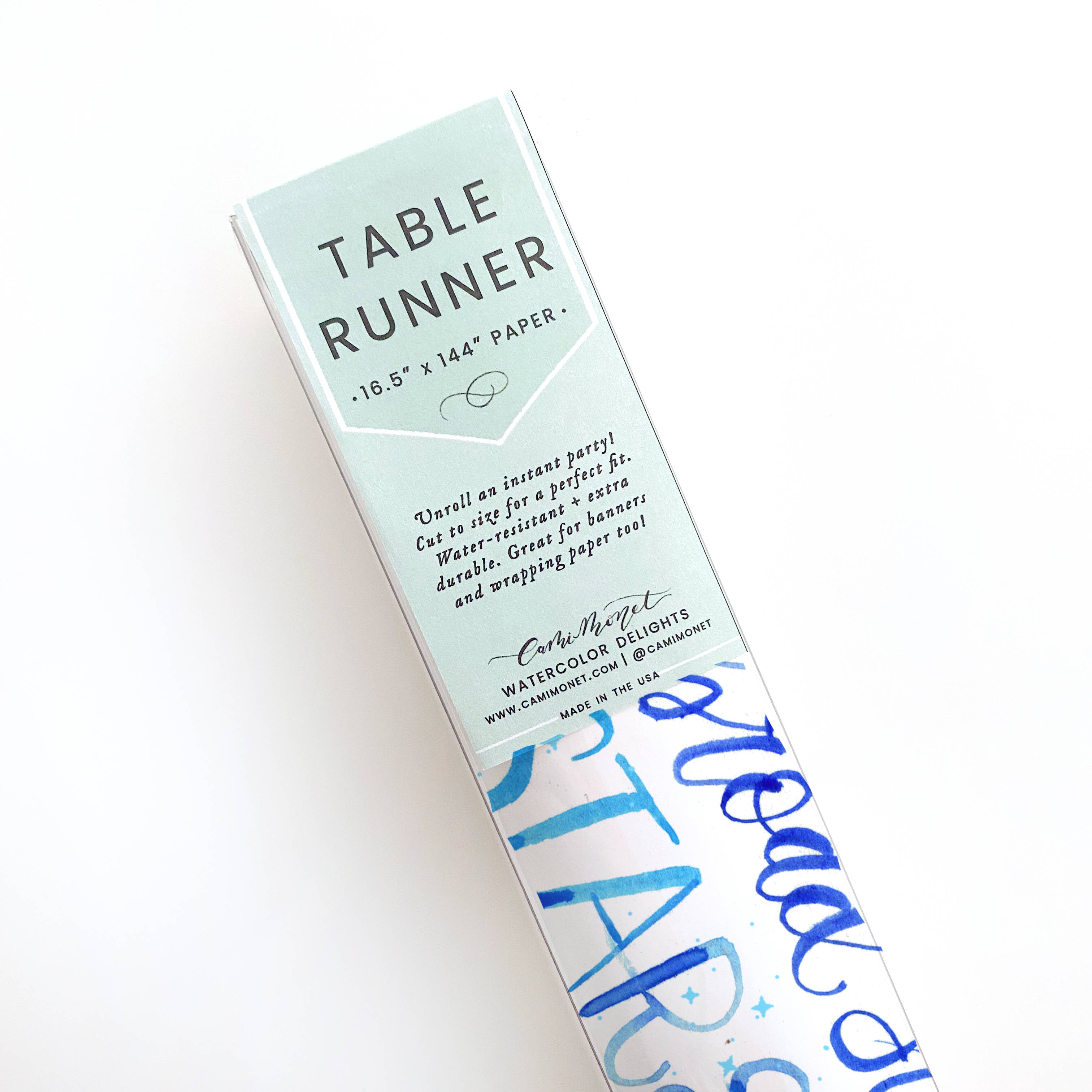 Cami Monet - Venta al por mayor Manteles/corredores de mesa desechables - Camino de mesa con bandera estrellada2