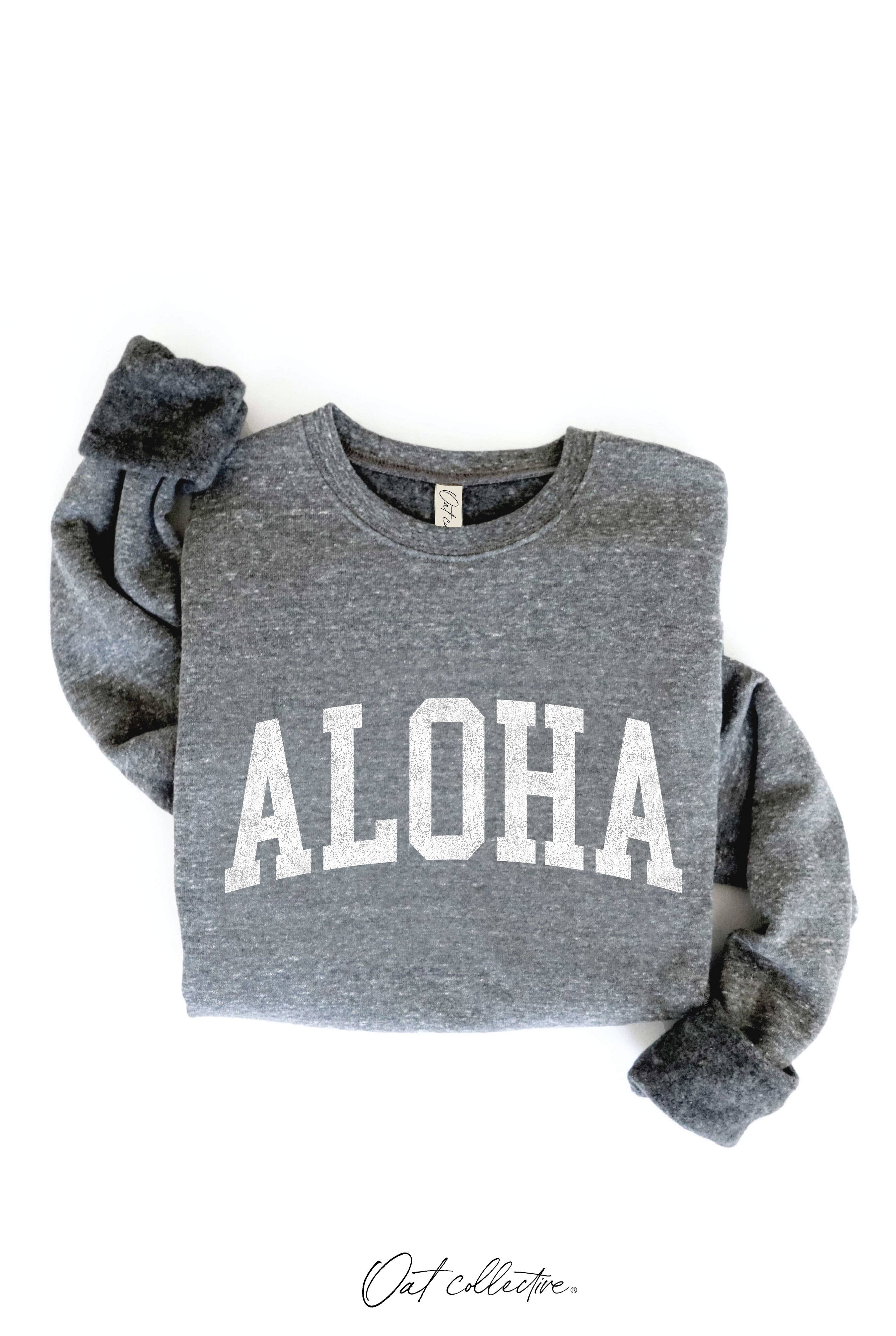 OAT COLLECTIVE – Engroshandel Grafisk Sweatshirt - Dame – ALOHA Grafisk Sweatshirt16