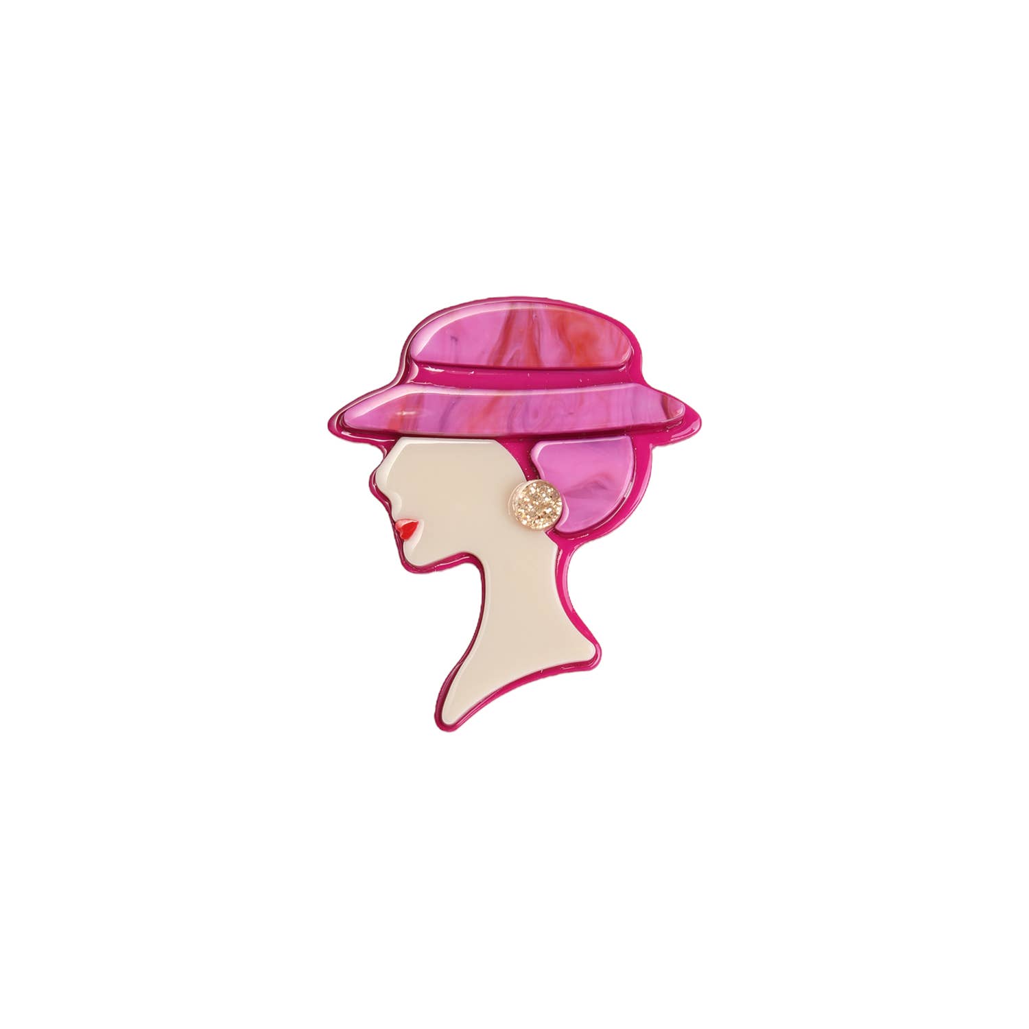Domoflor s.l – wholesale Brooch – 👒 Elegant lady brooch with hat 👒4