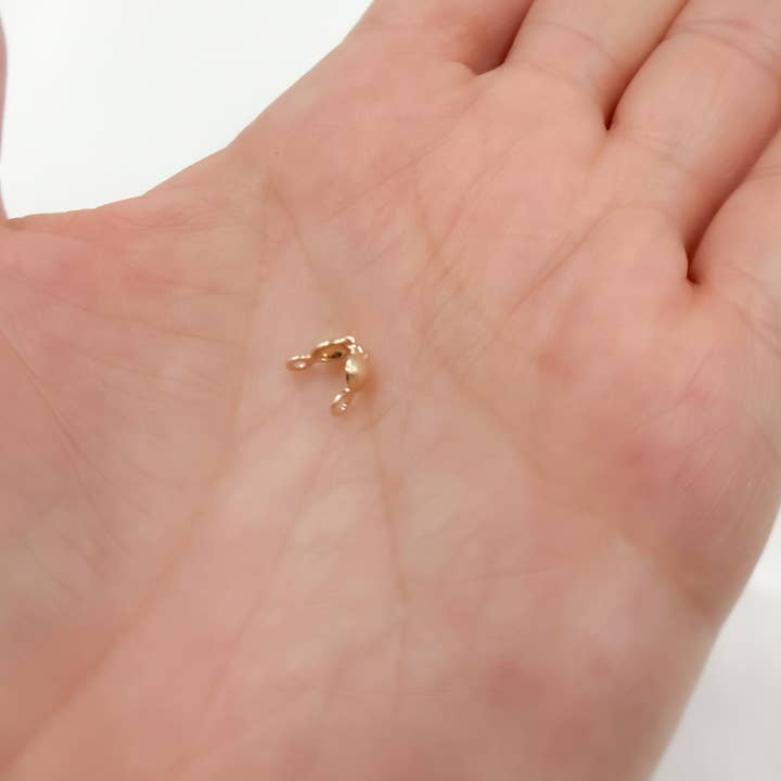 Tresor Jewelry Inc. - Wholesale Beads - 4001181. Gold Filled Clamshell Bead Tip with Two Rings1