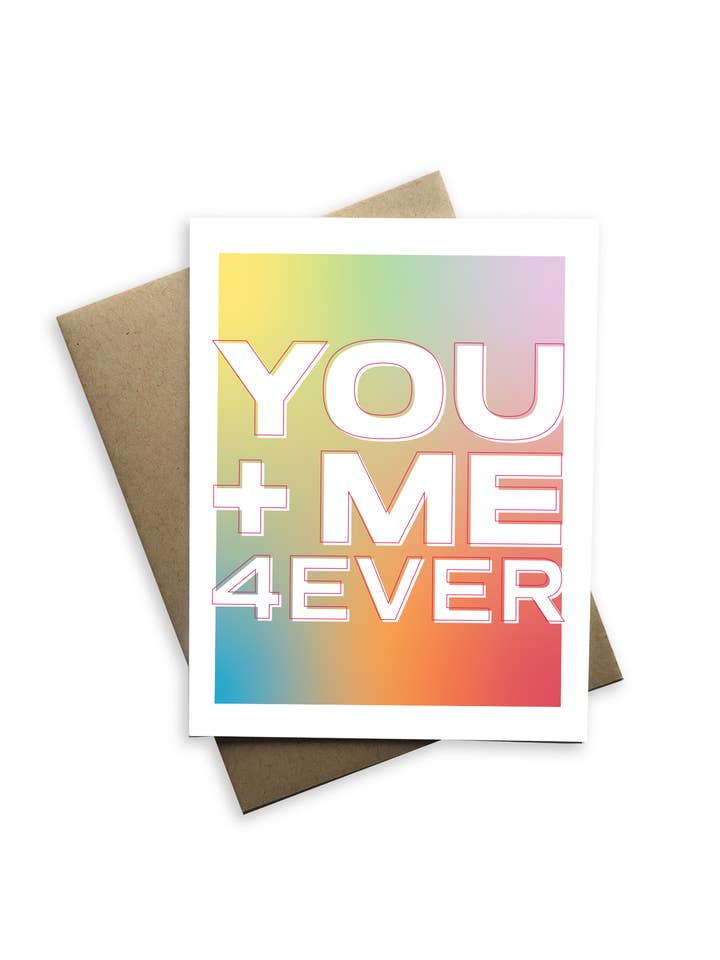 Lieve Liefde - Jij + Ik Voor Altijd Wenskaart voor wholesale door Tiramisu Paperie