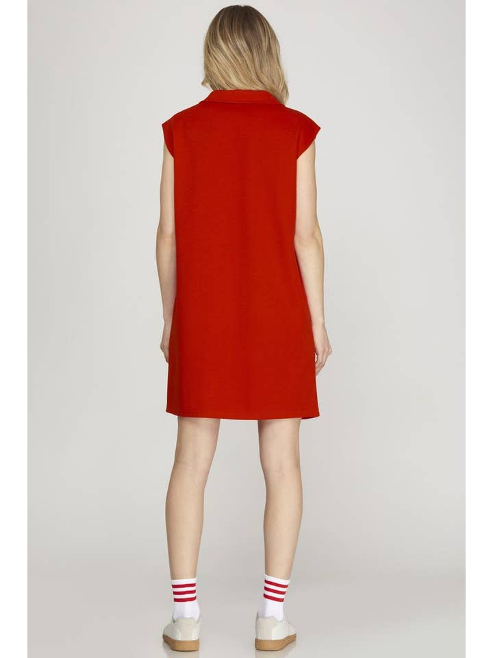 Vanilla Monkey - Wholesale Dress - Women's - Half Zip Knit Mini Dress2