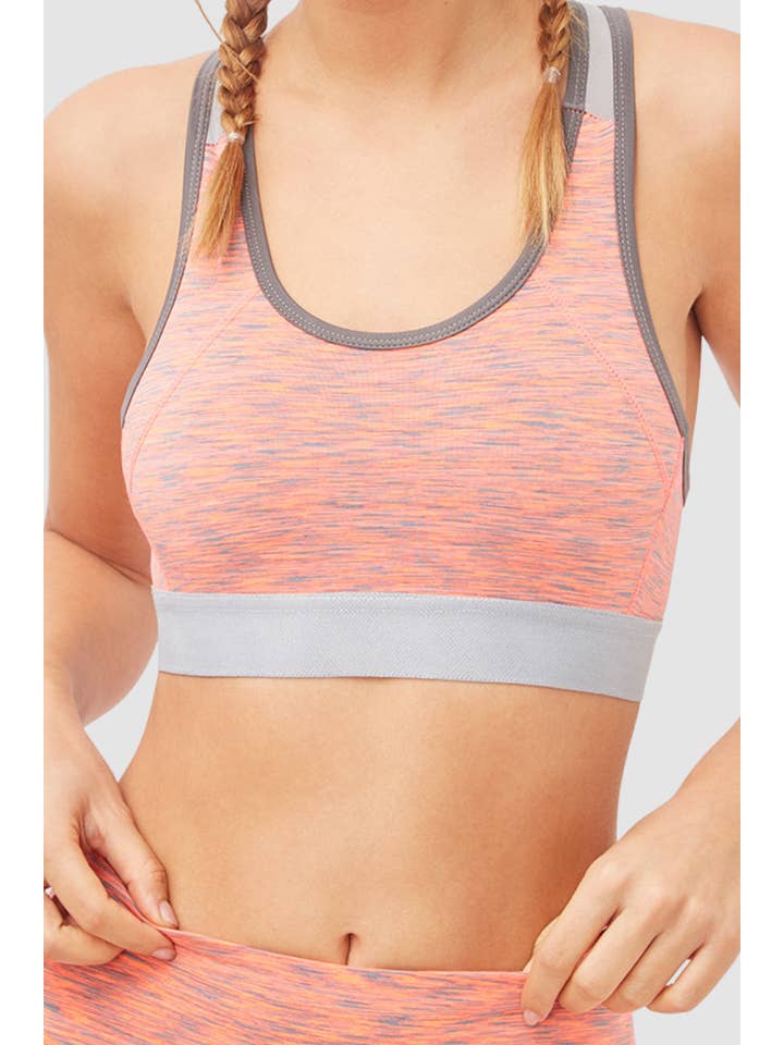 BanBat - Wholesale Athletic Top - Women's - Mottled short sports top - P400802