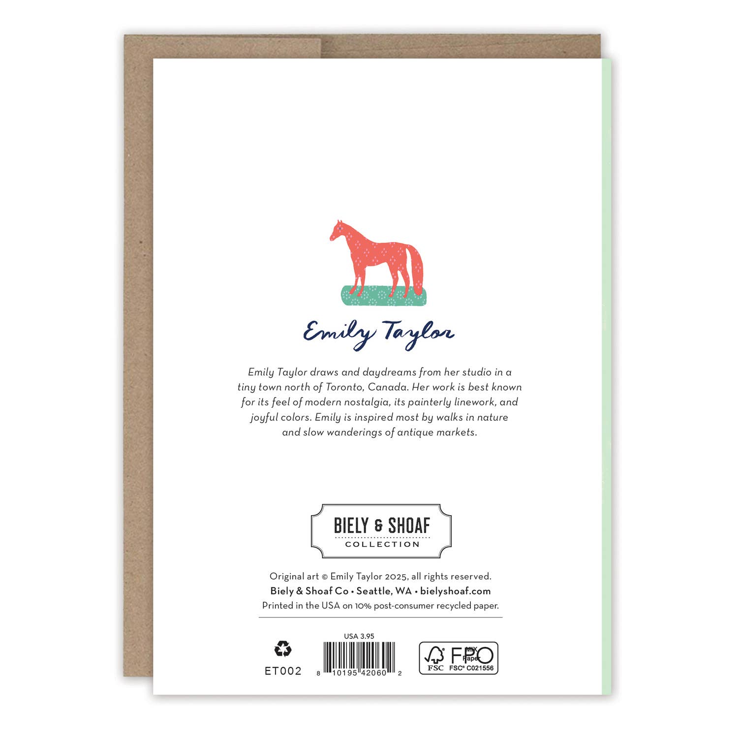 Biely & Shoaf - Wholesale Thank You Card - Bright Florals Vase Thank You Card2