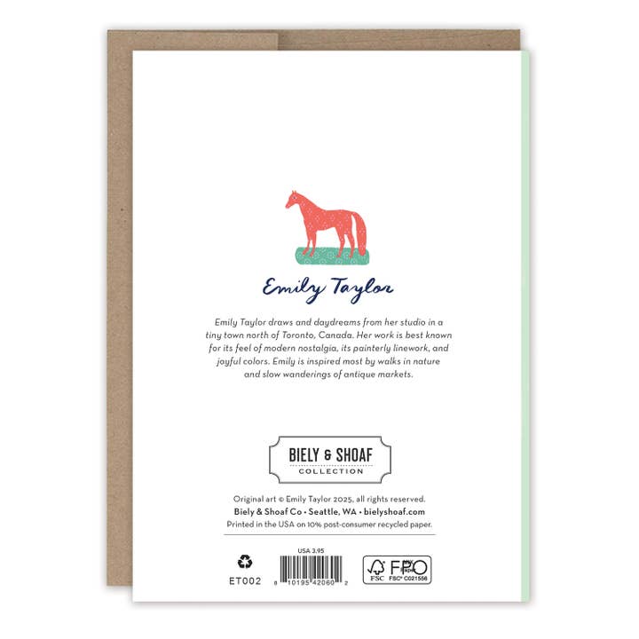 Biely & Shoaf - Wholesale Thank You Card - Bright Florals Vase Thank You Card2