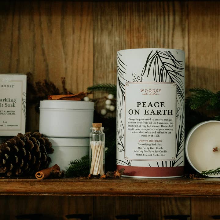 Woodsy Homelife - Wholesale Bath & Body Set - Peace On Earth- Bath Gift Set1